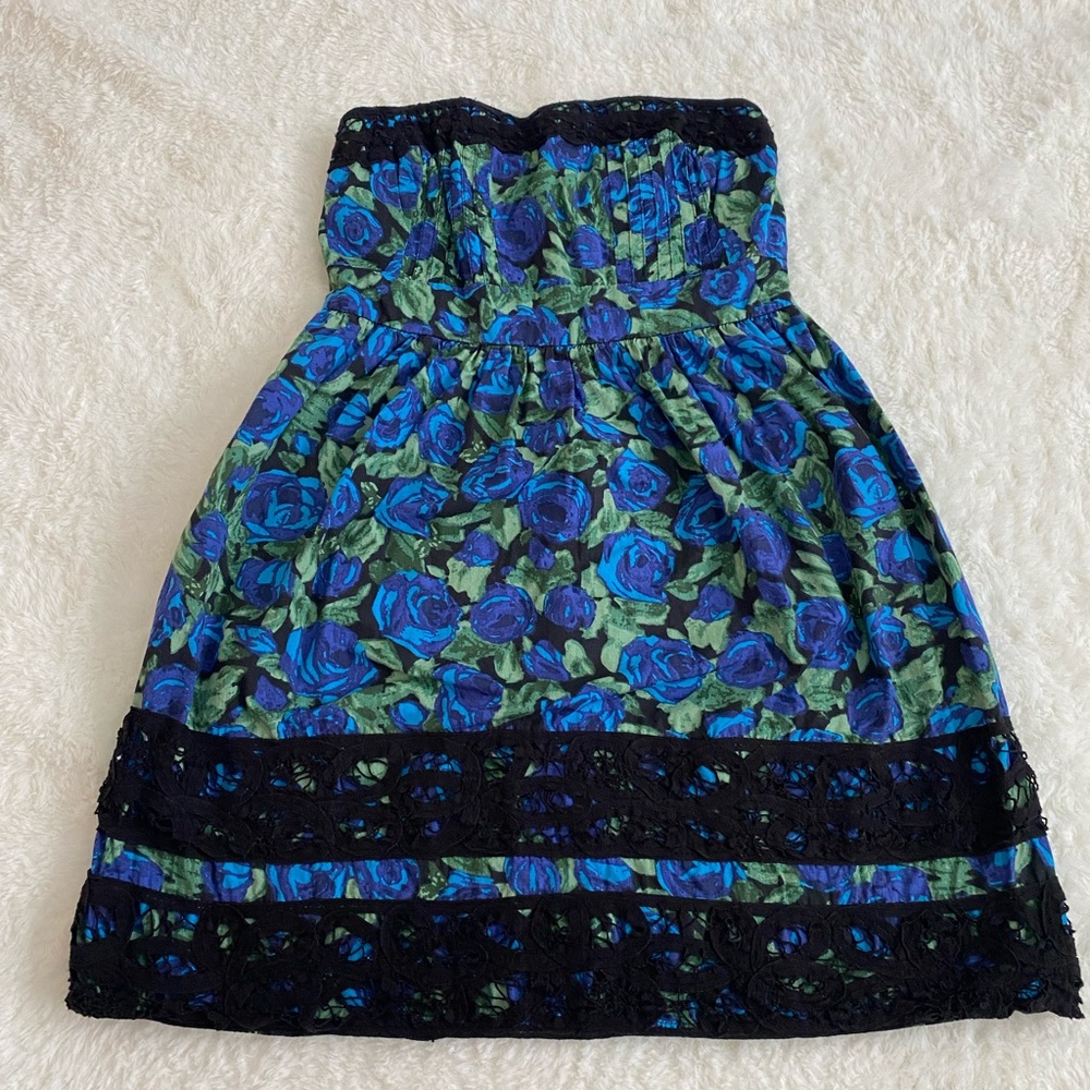 Kimchi Blue Black Strapless Dress